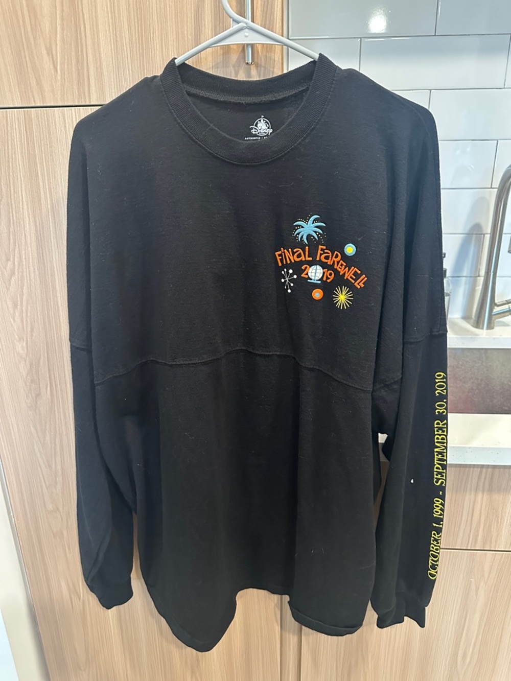 Disney Black Long Sleeve 'Final Farewell 2019' Graphic Tee